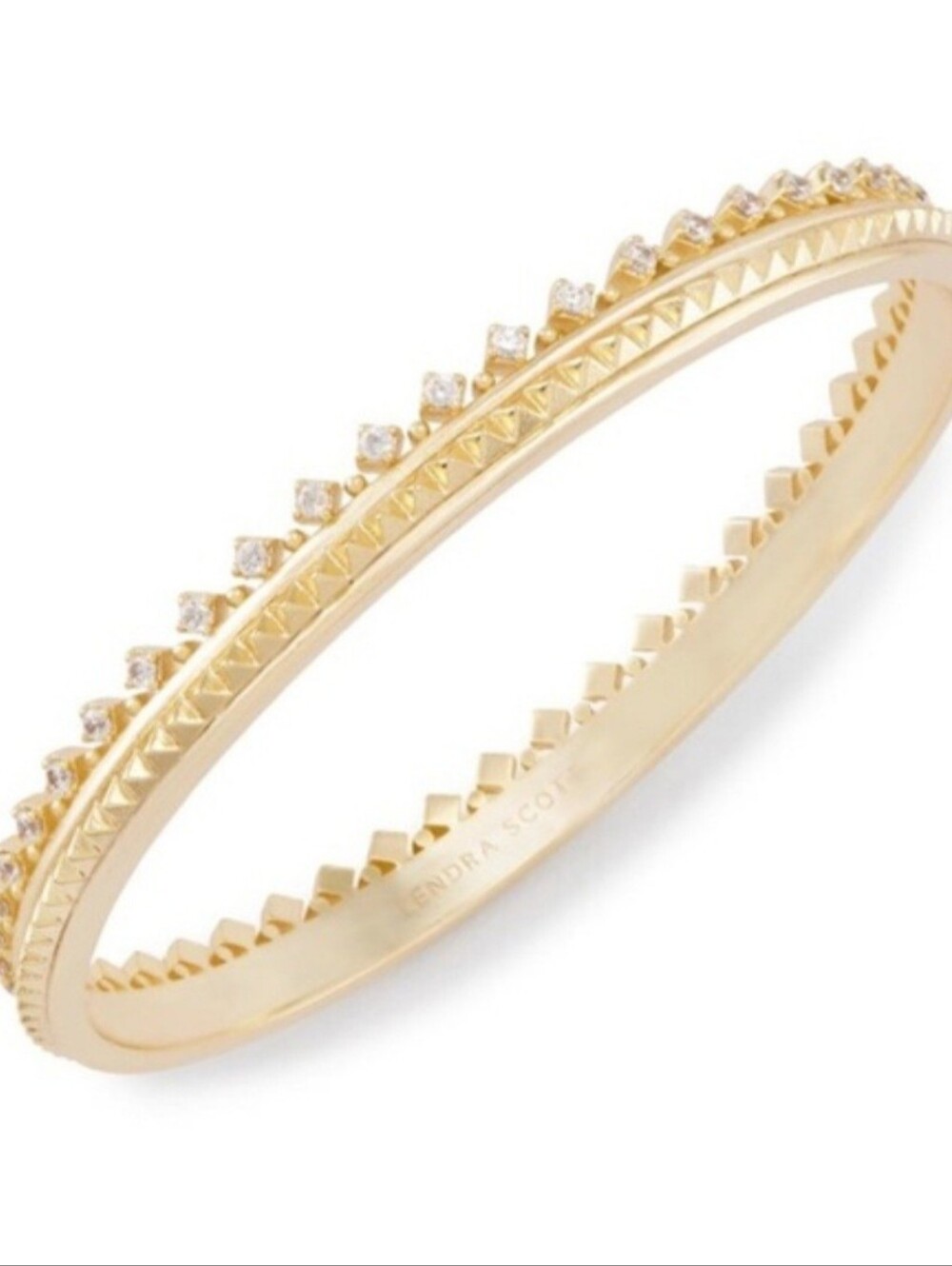 Kendra Scott "Mary Caroline" Crown Crystal-Accented Bangle Bracelet